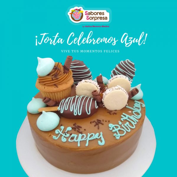 Torta Celebremos Azul